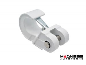 Jeep Wrangler JL Billet Recovery Hook - Royal Show Hook - Aluminum - White